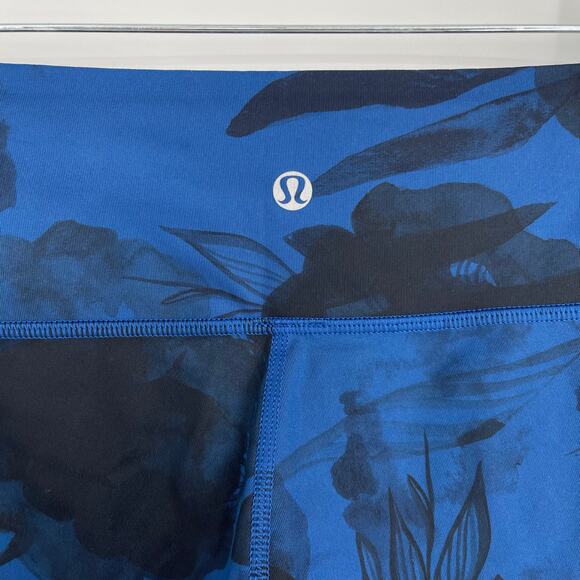 Lululemon Wunder Under Legging 30" HR Full On Luxtreme Size 6 Jumbo Inky Floral - Picture 8 of 9